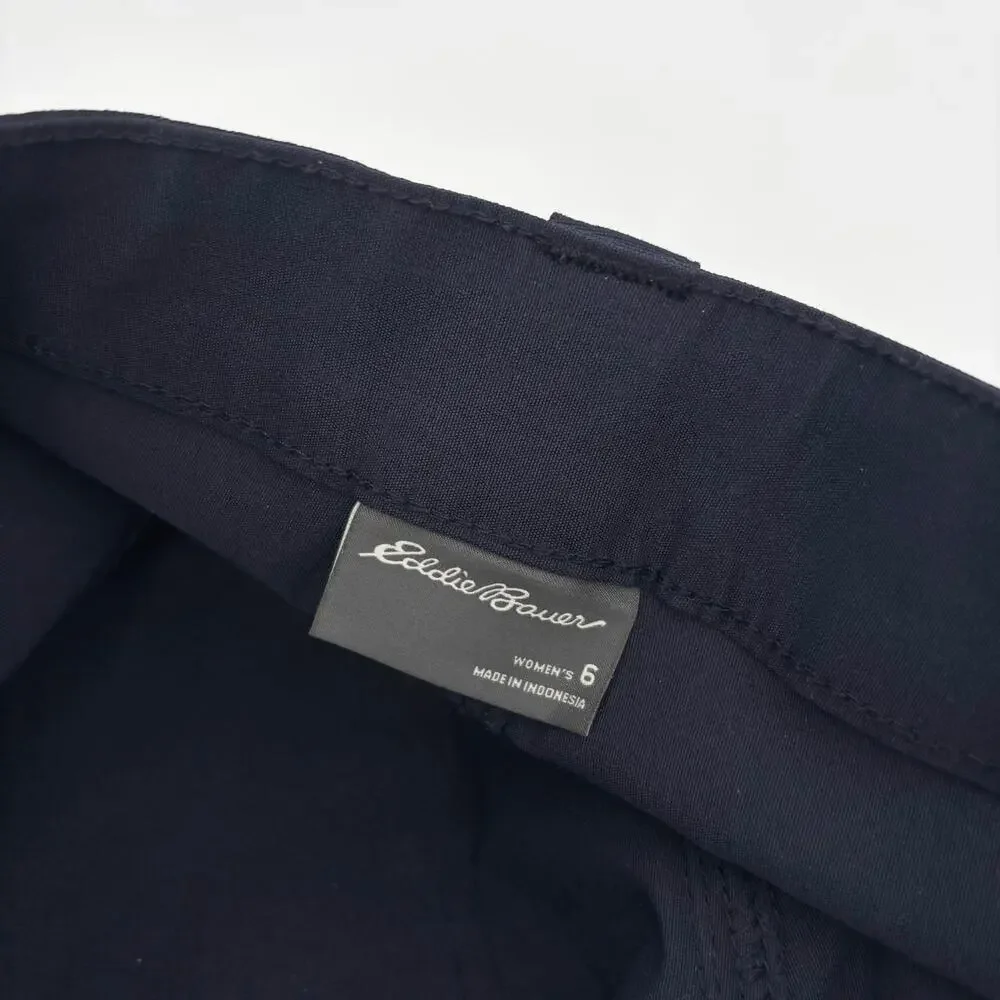 Eddie Bauer Convertible Pants Womens 6 Hiking Zip Off UPF 50 Navy 9.25" Shorts - Picture 6 of 7